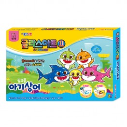 핑크퐁아기상어글라스아트